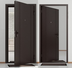 Vchodové dveře DoorHan Antique 880 x 2050 měď