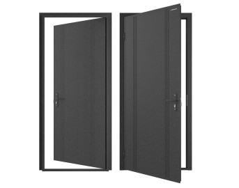 Vchodové dveře DoorHan ECO Antique 880 x 2050 stříbro
