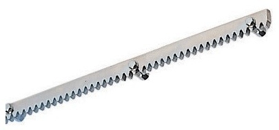 Ozubený kovový hřeben 30x8mm zinkovaný, M4, 1m