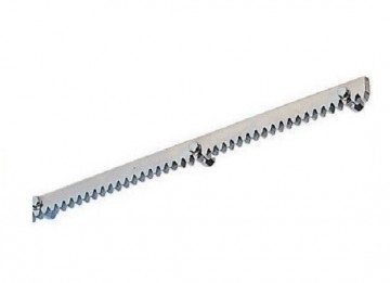 Ozubený kovový hřeben 30x12mm zinkovaný, M4, 1m Ozubený kovový hřeben 30x12mm zinkovaný, M4, 1m