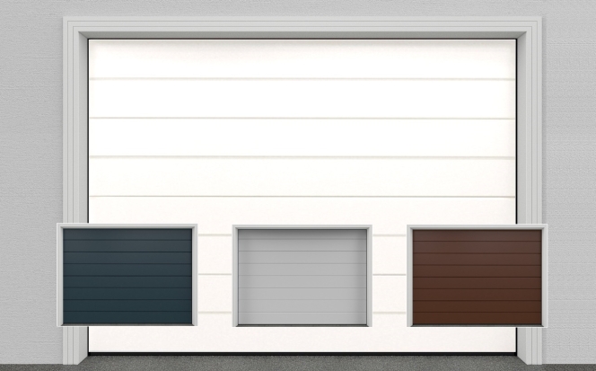 Sekční garážová vrata do šířky 3500 mm
