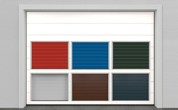 Sekční garážová vrata ve standardních barvách do šířky 3500 mm