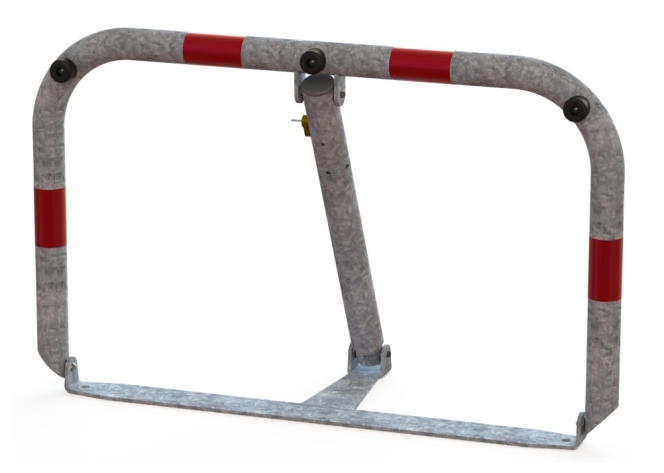 Mechanická parkovací zábrana - U sklopná, 800 mm